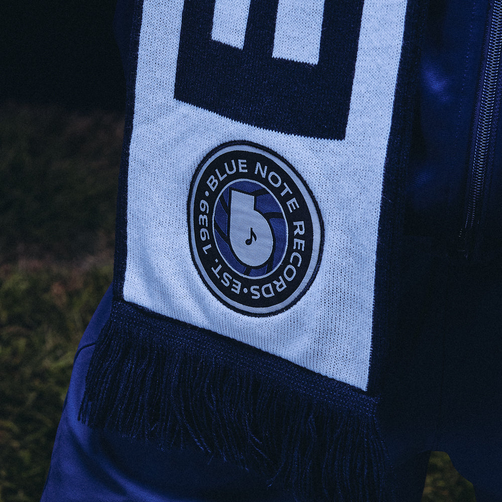 Blue Note Soccer Club Scarf Logo