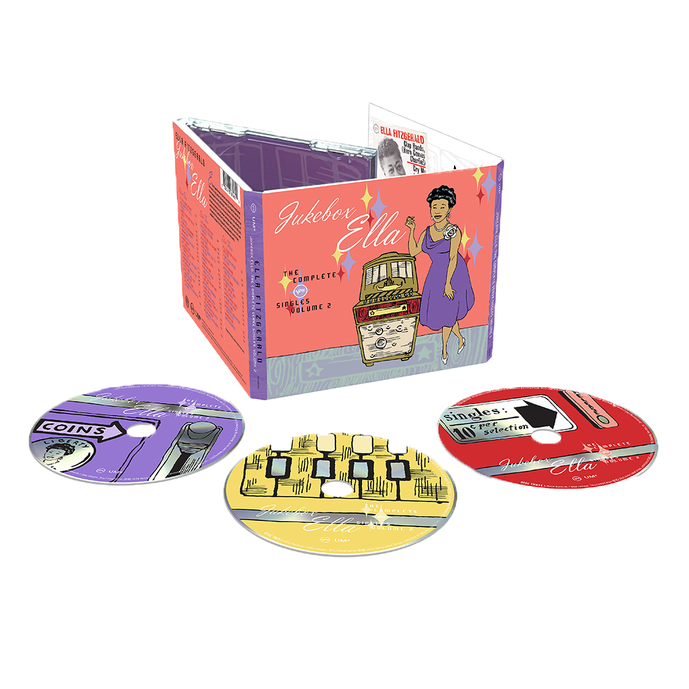 Ella Fitzgerald: Jukebox Ella - The Complete Verve Singles Vol. 2 Info - CD Box Pack Shot