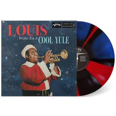 Louis Armstrong: Louis Wishes You a Cool Yule (Blue/Red Vinyl) - Pack Shot