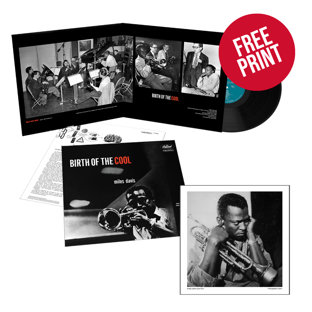 Exclusive: Birth Of The Cool (Blue Note Tone Poet Series) 1LP + 12" x 12" Miles Davis Litho Print (1958)