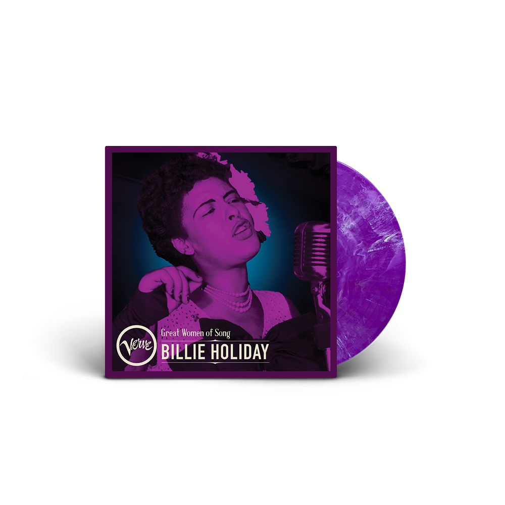 Billie Holiday: Great Women Of Song: Billie Holiday- 1LP Neon Violet + Black Marble Effect